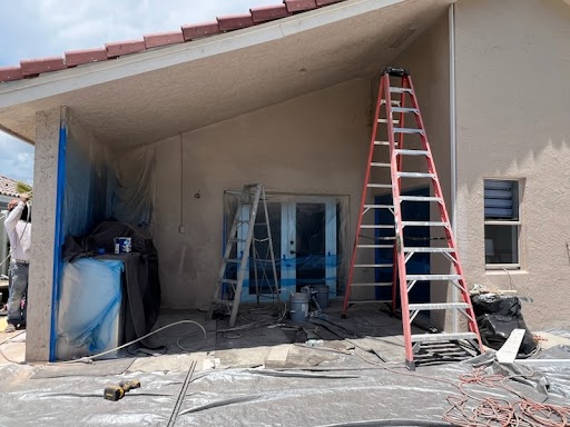 Before - Open patio area